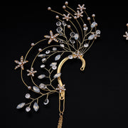 tassel flower wedding headdress, view 2 - MRSLM