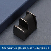 leather and zinc alloy car glasses holder, view 4 - MRSLM