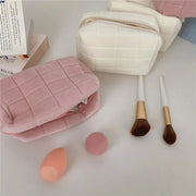 plush fur cosmetic bag, view 8 - MRSLM