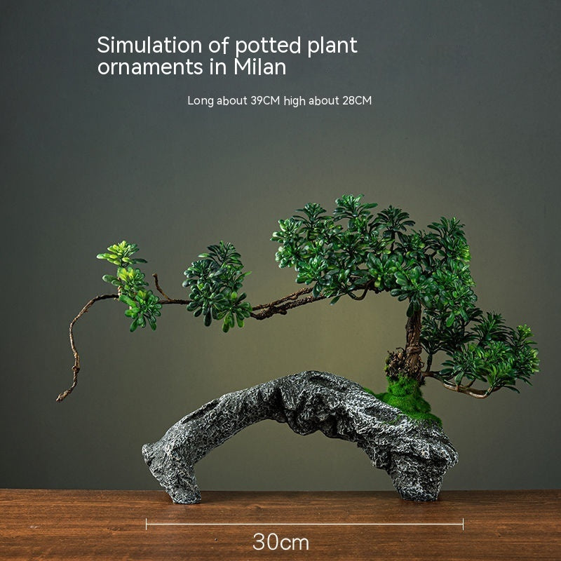 Artificial potted plant bonsai decor, view 7 - MRSLM