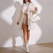 women's plush coat, view 3 - MRSLM