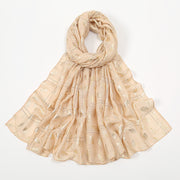 gold glitter scarf, view 6 - MRSLM