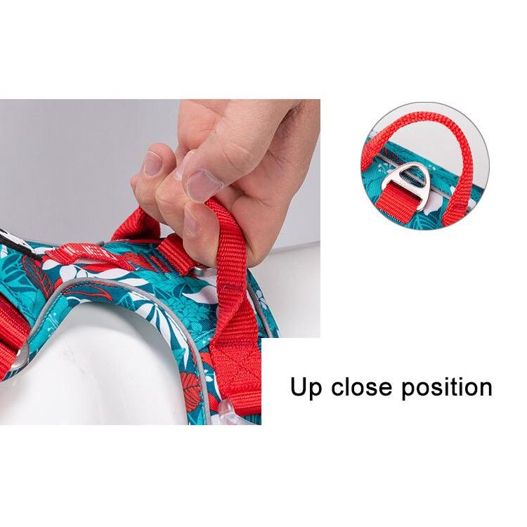 Reflective Camouflage Dog Harness with Aviation Aluminum Buckle