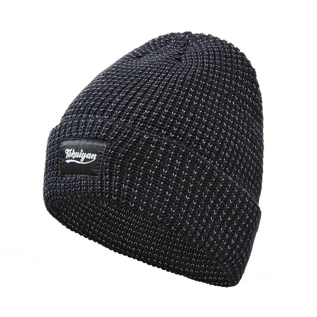 Reflective knit beanie, view 5 - MRSLM