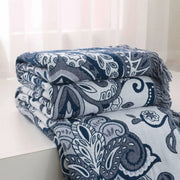 boho multilayer cotton blanket with tassels, view 7 - MRSLM