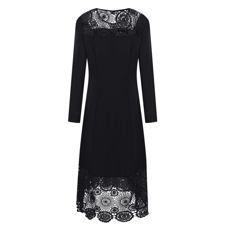 Women's lace high waist dress, view 6 - MRSLM