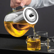 Glass teapot set with infuser, view 7 - MRSLM