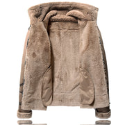 Men's polo collar fleece-lined jacket, view 3 - MRSLM