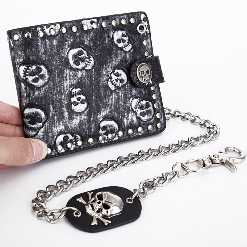 punk skull clutch wallet - MRSLM