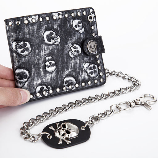 punk skull clutch wallet - MRSLM