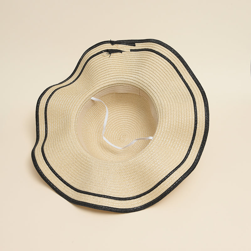 bowknot straw sun hat, view 8 - MRSLM