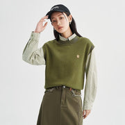 Knitted sleeveless vest, view 2 - MRSLM
