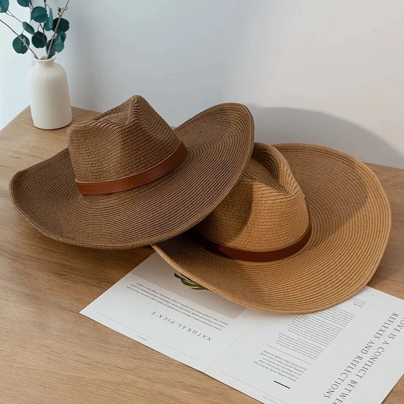 natural paper western cowboy hat, view 8 - MRSLM