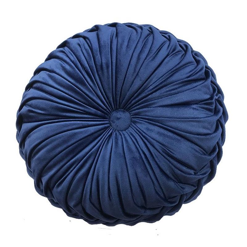 round velvet throw pillow, view 2 - MRSLM