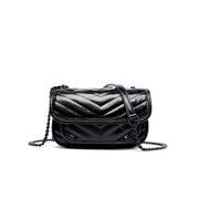 genuine leather small square shoulder bag, view 6 - MRSLM
