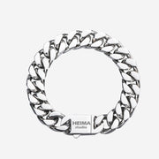 men's heavy cuban link bracelet, view 5 - MRSLM