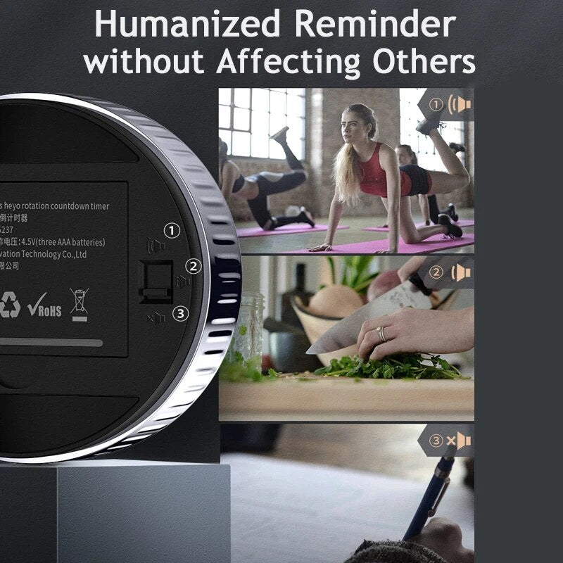 magnetic digital kitchen timer, view 4 - MRSLM