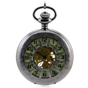 retro hollow flip mechanical pocket watch, view 4 - MRSLM