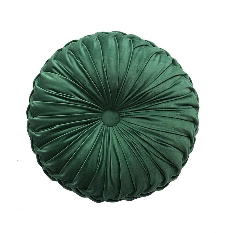 round velvet throw pillow, view 5 - MRSLM