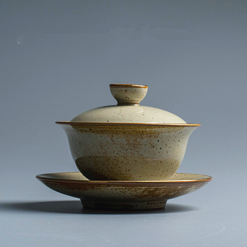 Gold painting tea set, view 3 - MRSLM