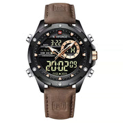 men's dual display multifunction watch, view 6 - MRSLM