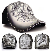 dragon print peaked baseball cap - MRSLM