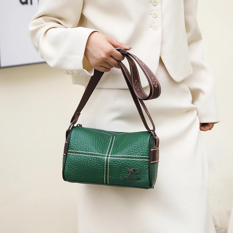 Genuine leather women's tote bag, view 7 - MRSLM