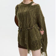 knitted hollow out pullover - MRSLM