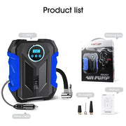 portable digital tire inflation pump with led lamp, view 9 - MRSLM