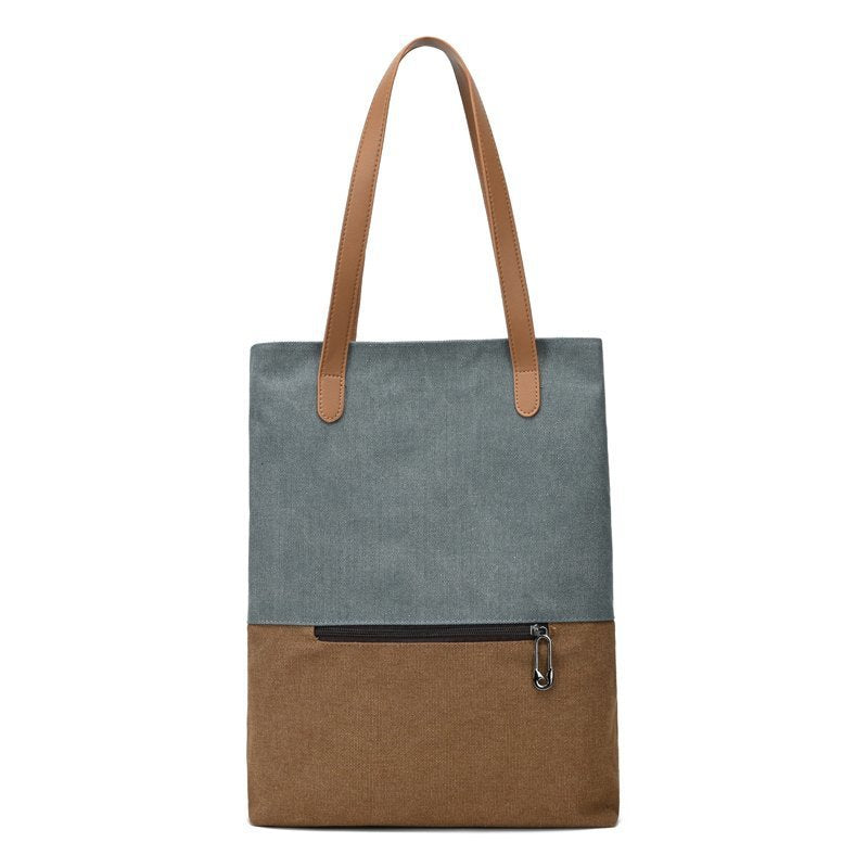 retro canvas shoulder handbag, view 5 - MRSLM