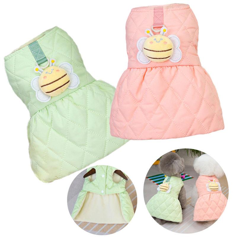 winter princess dog dress, view 8 - MRSLM