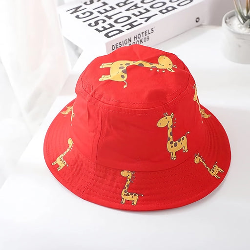 cartoon giraffe bucket hat for kids - MRSLM