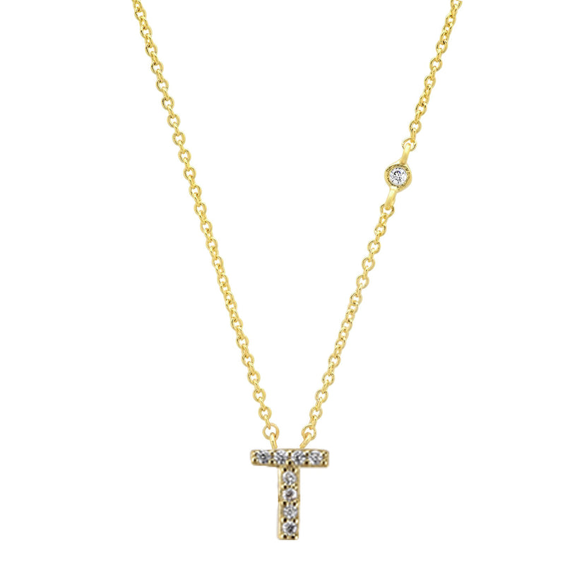 letter pendant necklace, view 25 - MRSLM