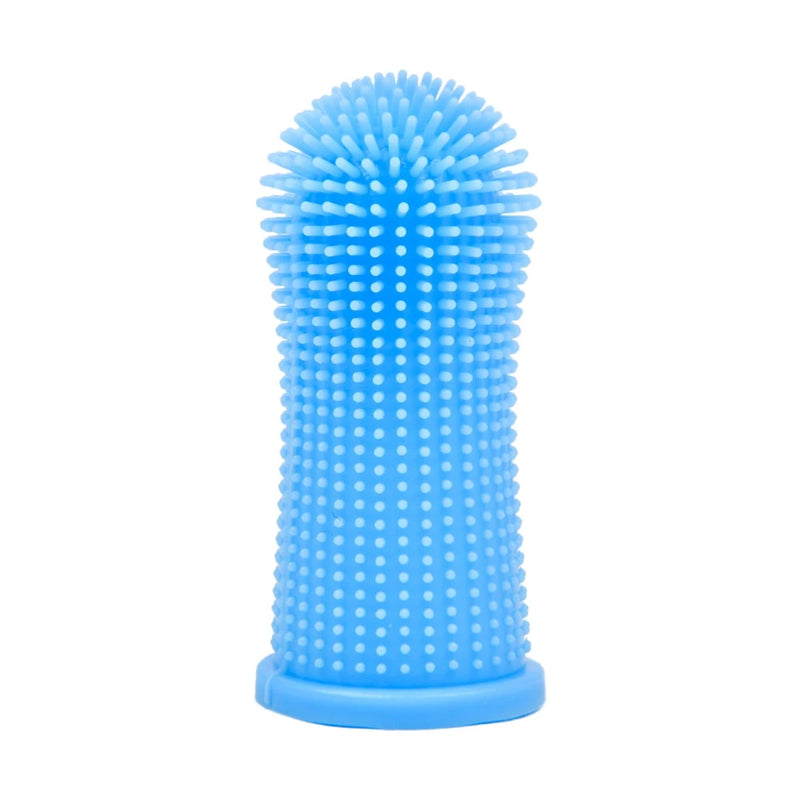 pet finger toothbrush, view 2 - MRSLM