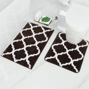 Ultra soft shaggy bath mat set, view 6 - MRSLM