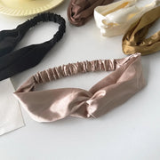 satin cross top knot headband, view 10 - MRSLM