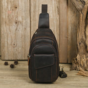 retro leather shoulder bag for men - MRSLM