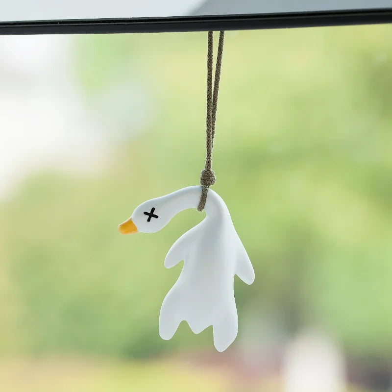 swinging duck car ornament, view 2 - MRSLM