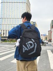 small nylon casual backpack, view 6 - MRSLM