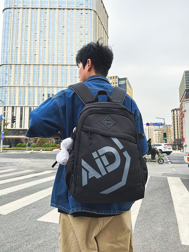 small nylon casual backpack, view 6 - MRSLM