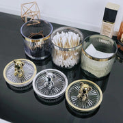 Luxury acrylic cotton pad and swab organizer, view 11 - MRSLM