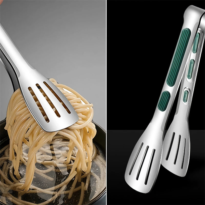 stainless steel non-slip food tongs, view 9 - MRSLM