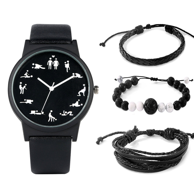 men's watch and bracelet set, view 2 - MRSLM