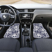 skull floral car floor mats, view 3 - MRSLM