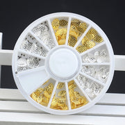 metal flower nail art decoration wheel, view 2 - MRSLM