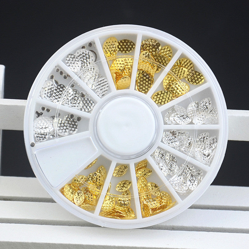 metal flower nail art decoration wheel, view 2 - MRSLM