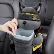 cute 2-in-1 car armrest tissue holder and trash bin, view 5 - MRSLM