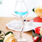 rose shaped red wine glass, view 6 - MRSLM