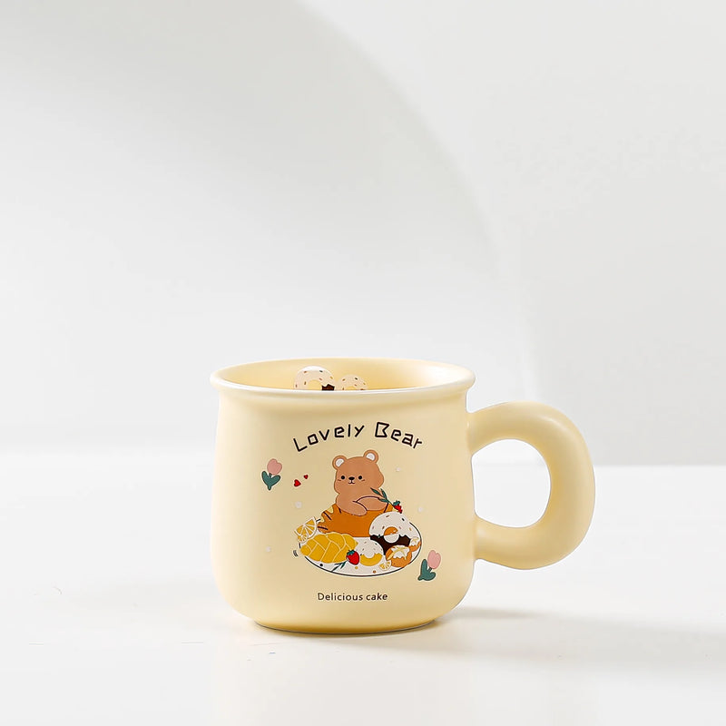 cute bear ceramic mug, view 4 - MRSLM
