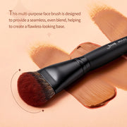vegan angled foundation brush, view 4 - MRSLM